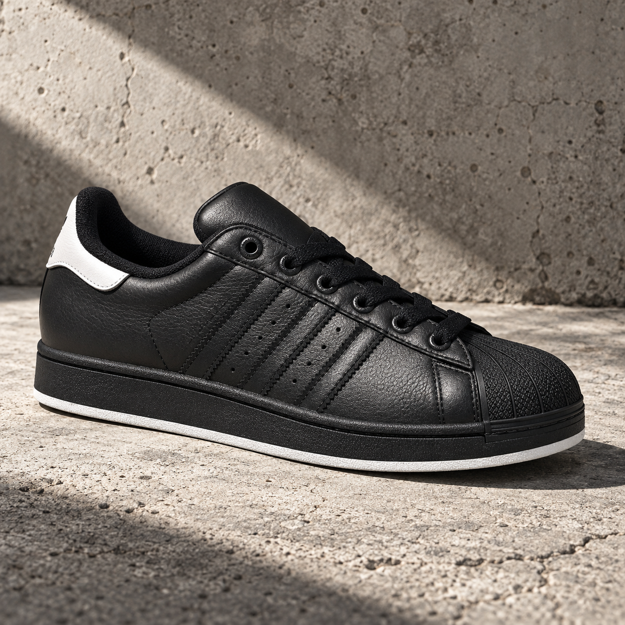 Superstar II Core Black on concrete