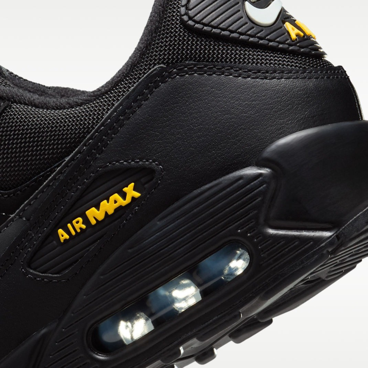 Nike Air Max 90 Black Speed Yellow men's shoe image