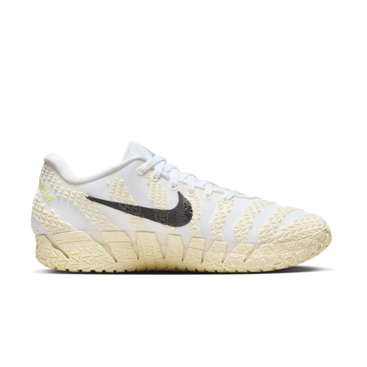Ja 3 Basketball Shoes Sail / White / Coconut Milk / Desert Khaki HF2794-101 - medial or three-quarter side view