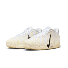 Ja 3 Basketball Shoes Sail / White / Coconut Milk / Desert Khaki HF2794-101 - three-quarter pair view
