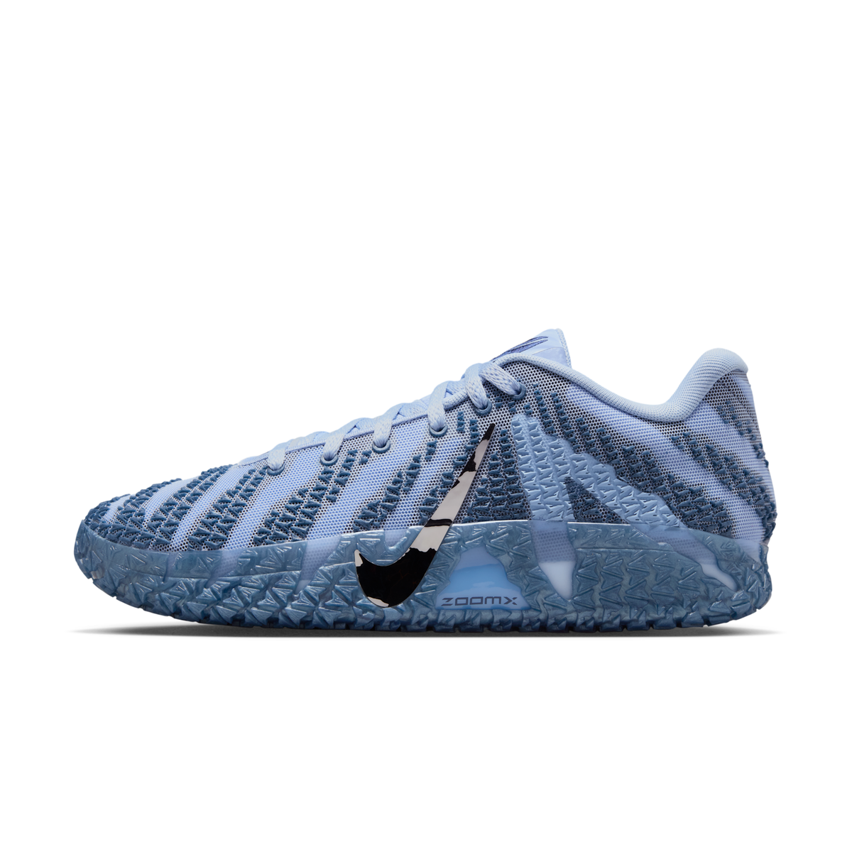 Ja 3 Basketball Shoes Cobalt Bliss / Midnight Navy / Metallic Silver HF2794-400 - lateral side view