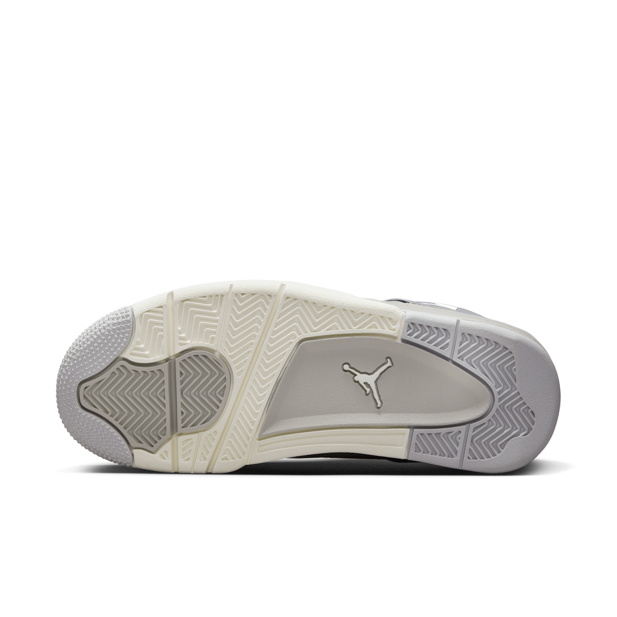 Air Jordan 4 Frozen Moments - Light Iron Ore / Metallic Silver - outsole view