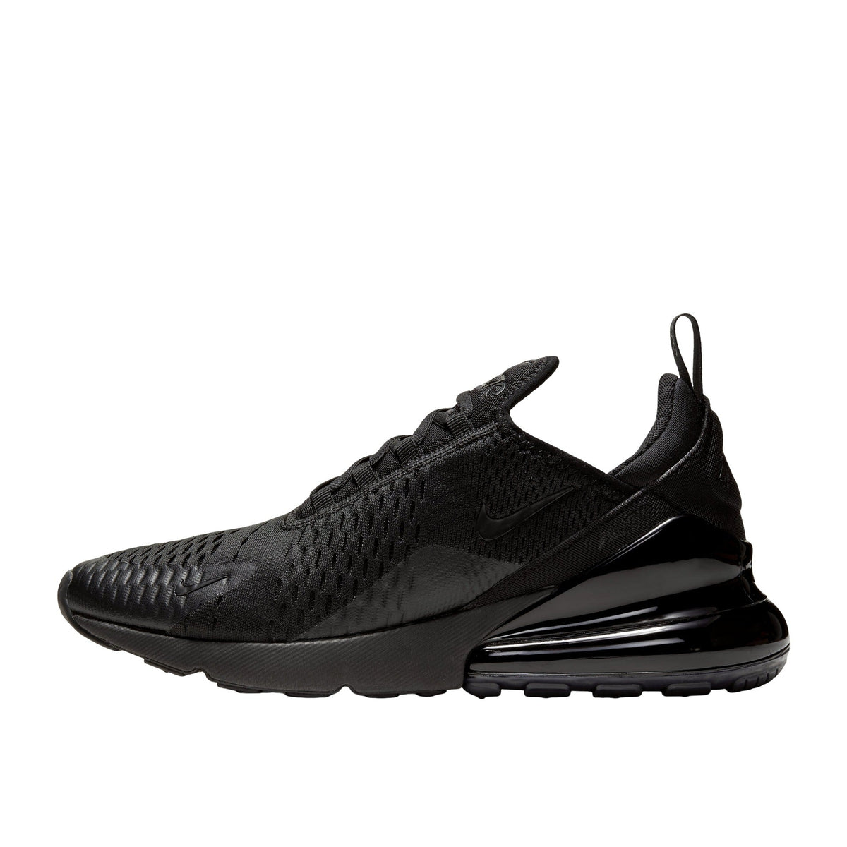 AM 270 Everyday Air Sneakers - Triple Black - lateral side view