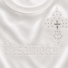 Crystal Cross Tee - Visanjoku embroidery detail