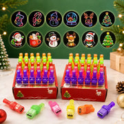 Christmas neon holiday finger projector light box