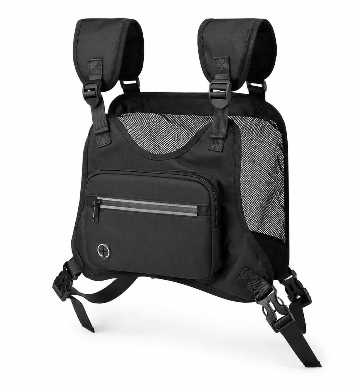 Reflective Running Chest Pack — pure white main image