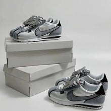 Cortez Petals United Silver - source photo 3 - silver grey shoes with removable lace cover