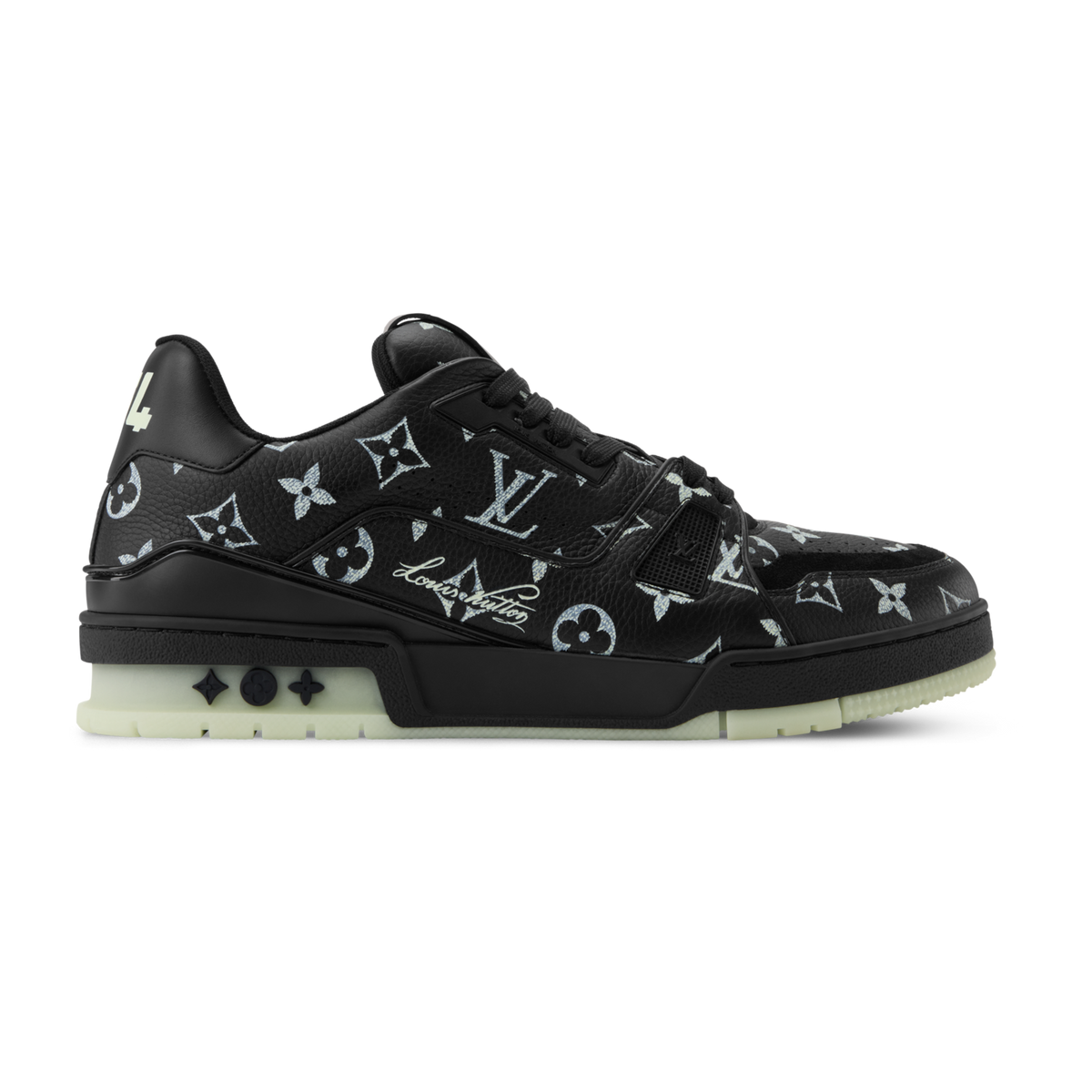Trainer Sneaker Luminous Black - side profile